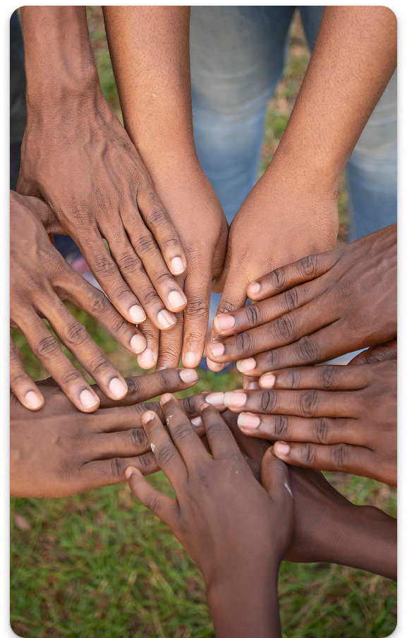 Hands joined in unity